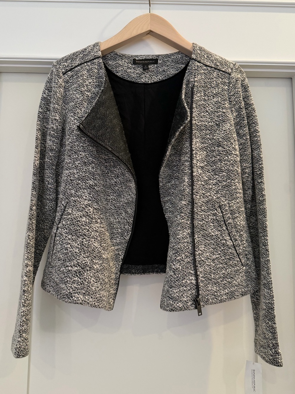 Banana Republic Tweed Moto Jacket